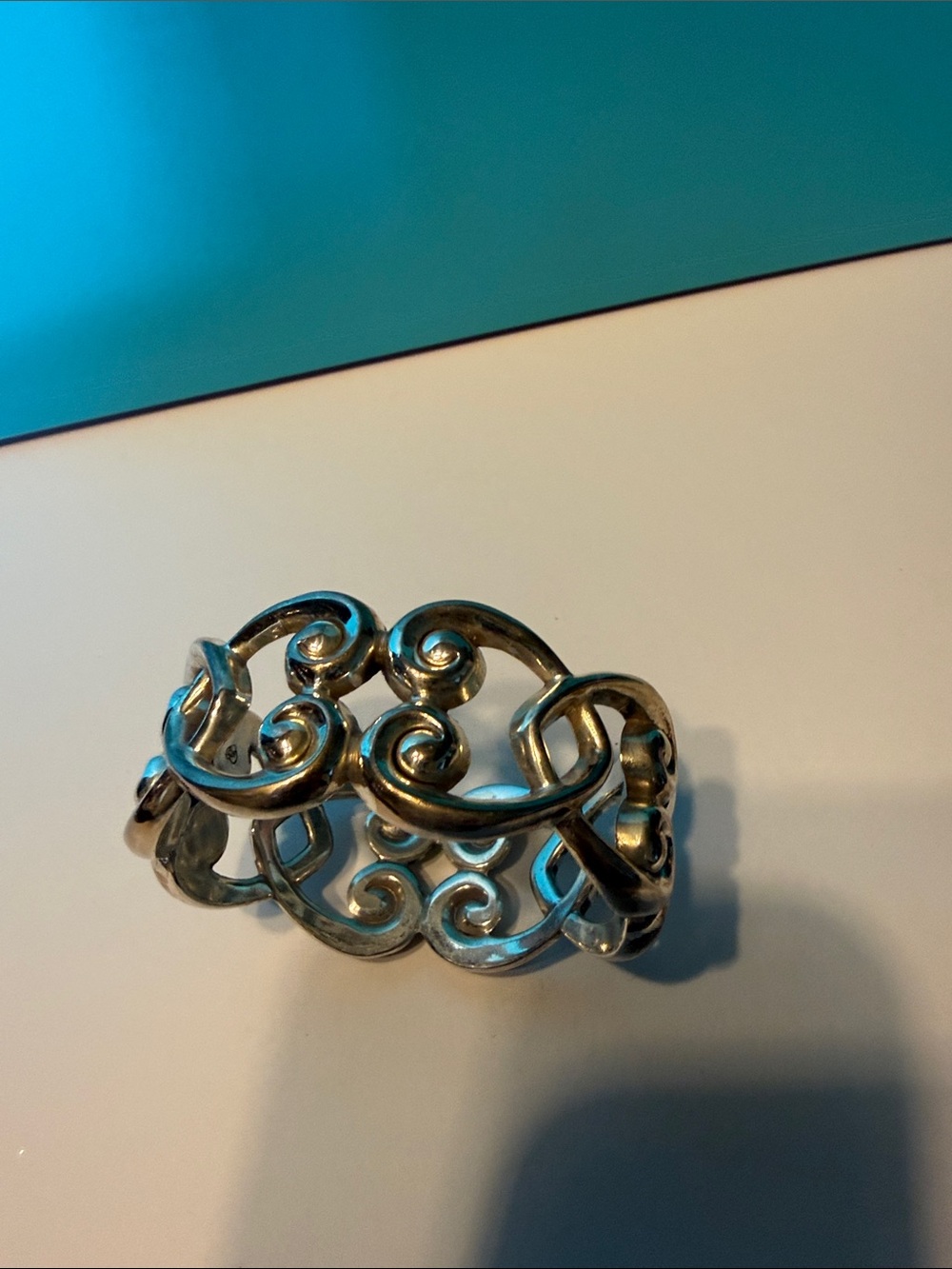 Brighton Gold-Tone Filigree Openwork Cuff Bracelet